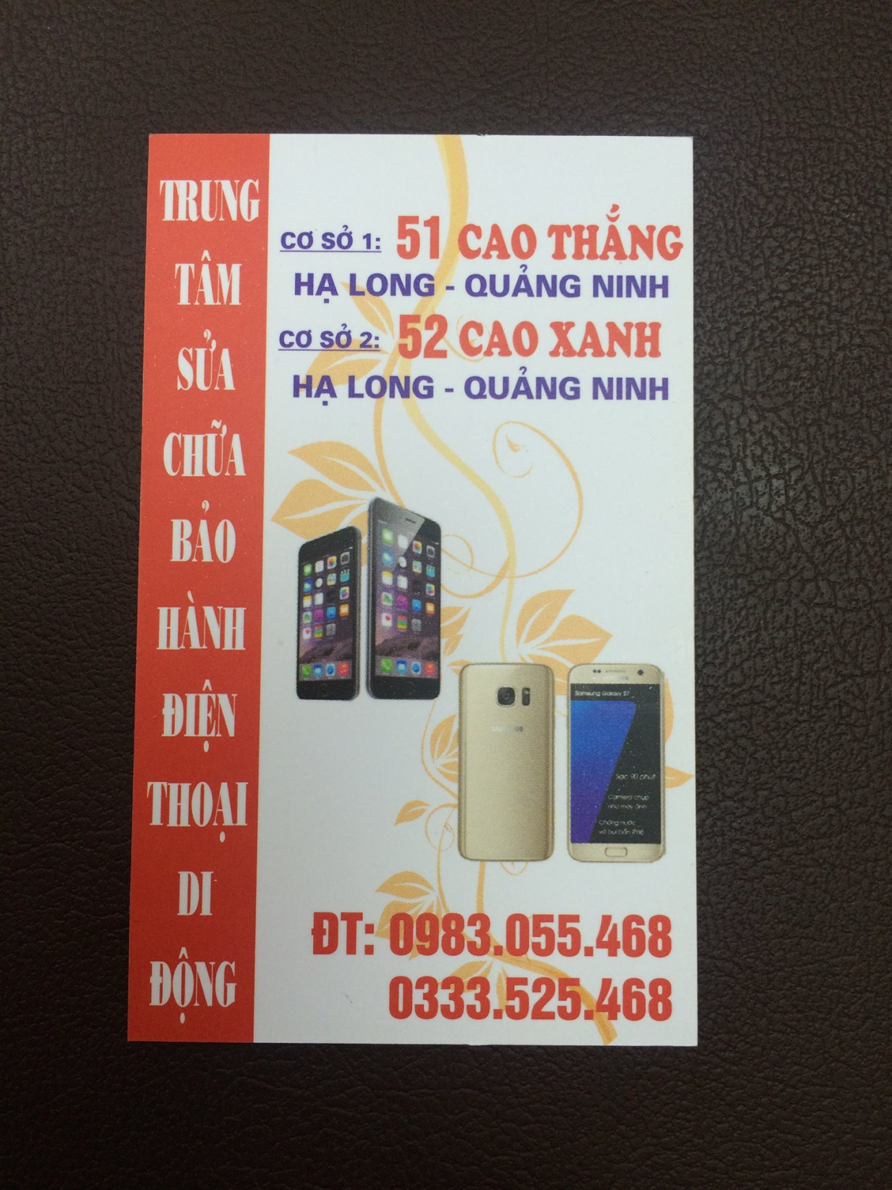 Cửa hàng sửa chữa điện thoại 52 Cao Xanh