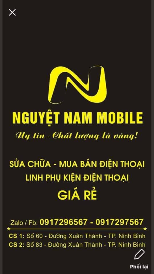 Cửa hàng điện thoại Nguyệt Nam Mobile - Ninh Bình