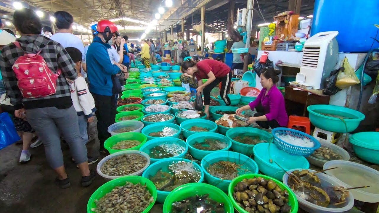 Chợ hải sản Hàng Dương - H.Cần Giờ