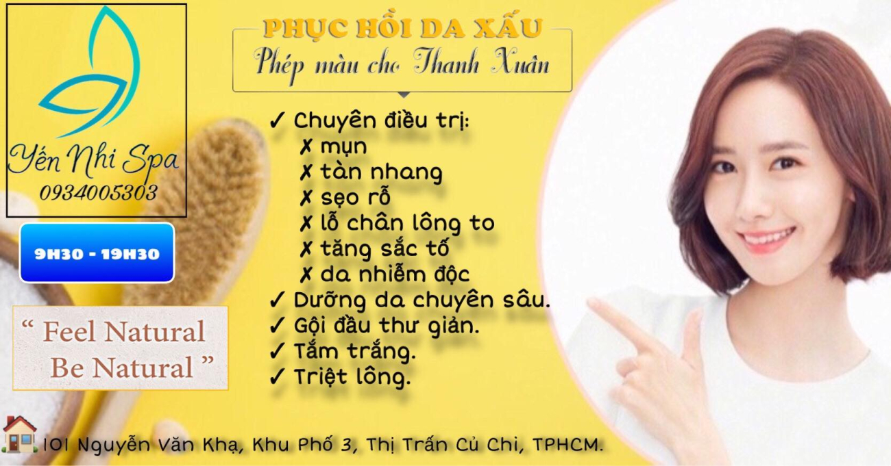 Trung tâm làm đẹp Yến Nhi Spa - Củ Chi, TP.HCM