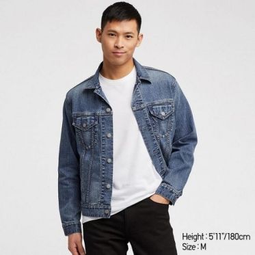 Top shop bán áo khoác denim cho nam chất trên đường Quang Trung